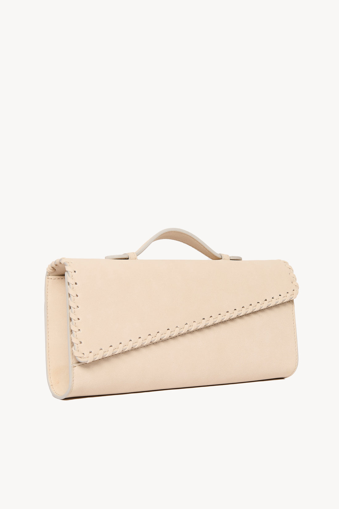 Pochette Suede Stitch - Cream