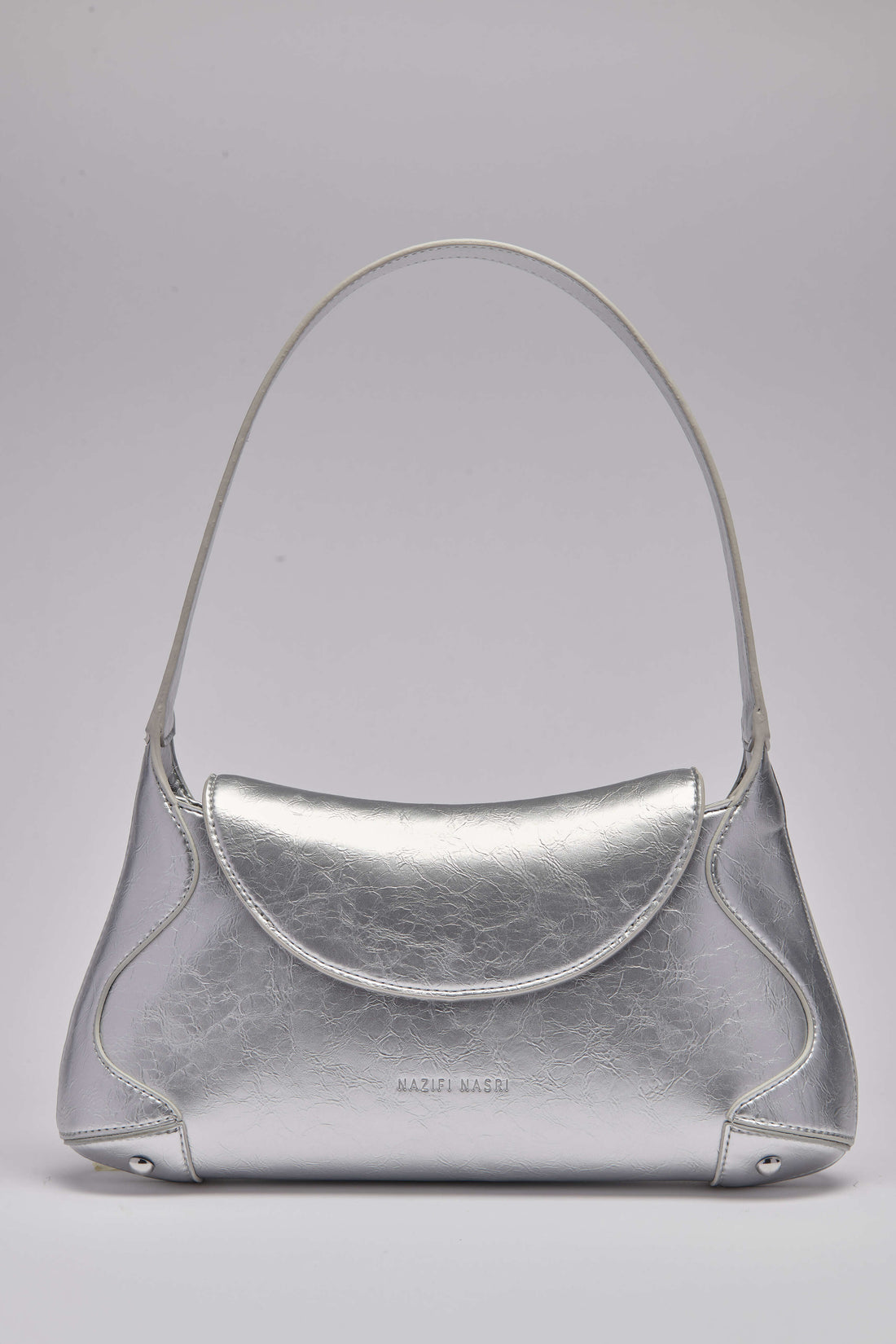 2000's Slim Bag - Metallic Silver