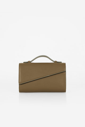 Mini Symmetrical Pochette - Mud Green