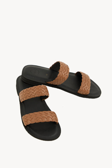 2 Stripey Sandal - Brown