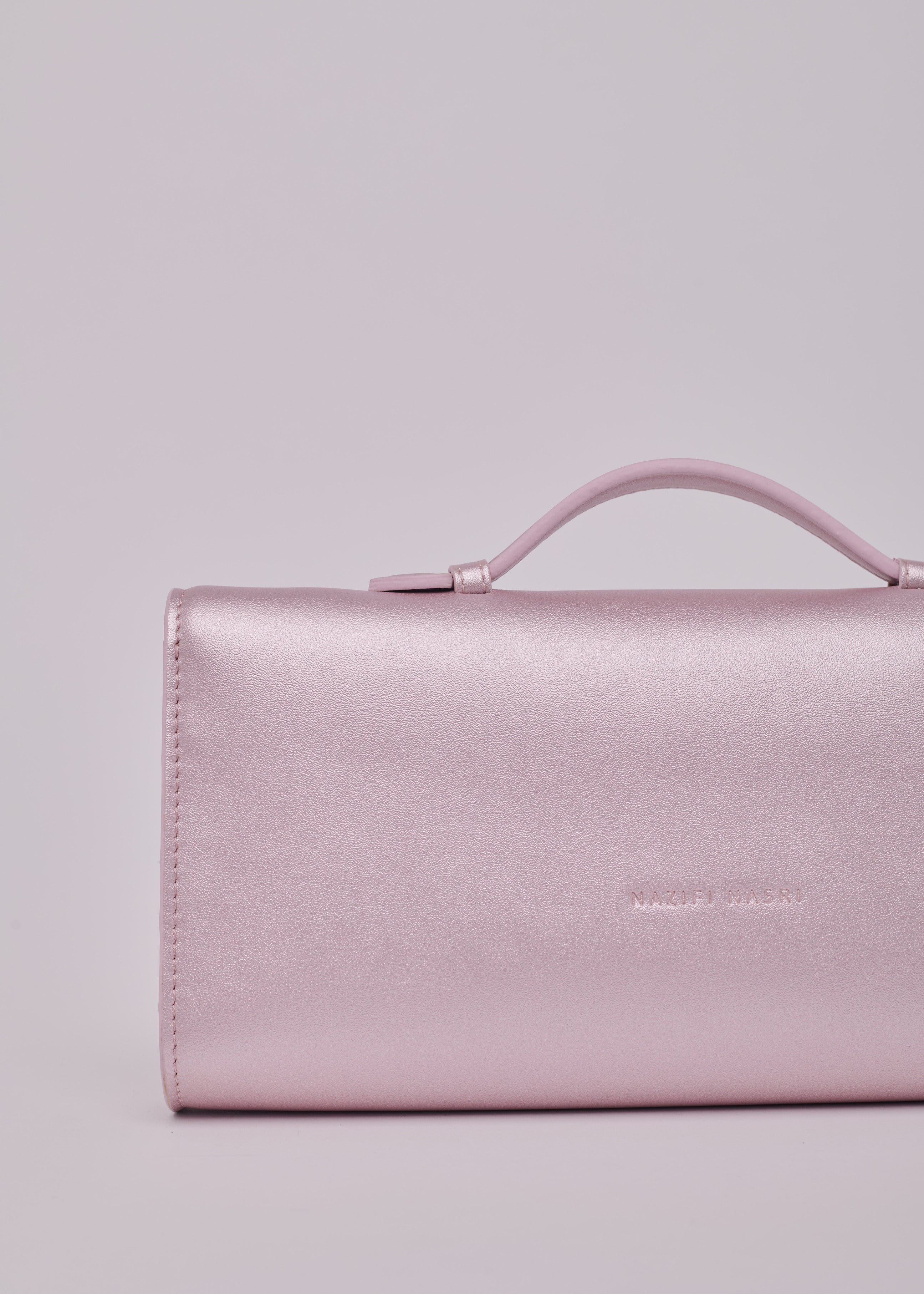 Symmetrical Pochette - Metallic Pink