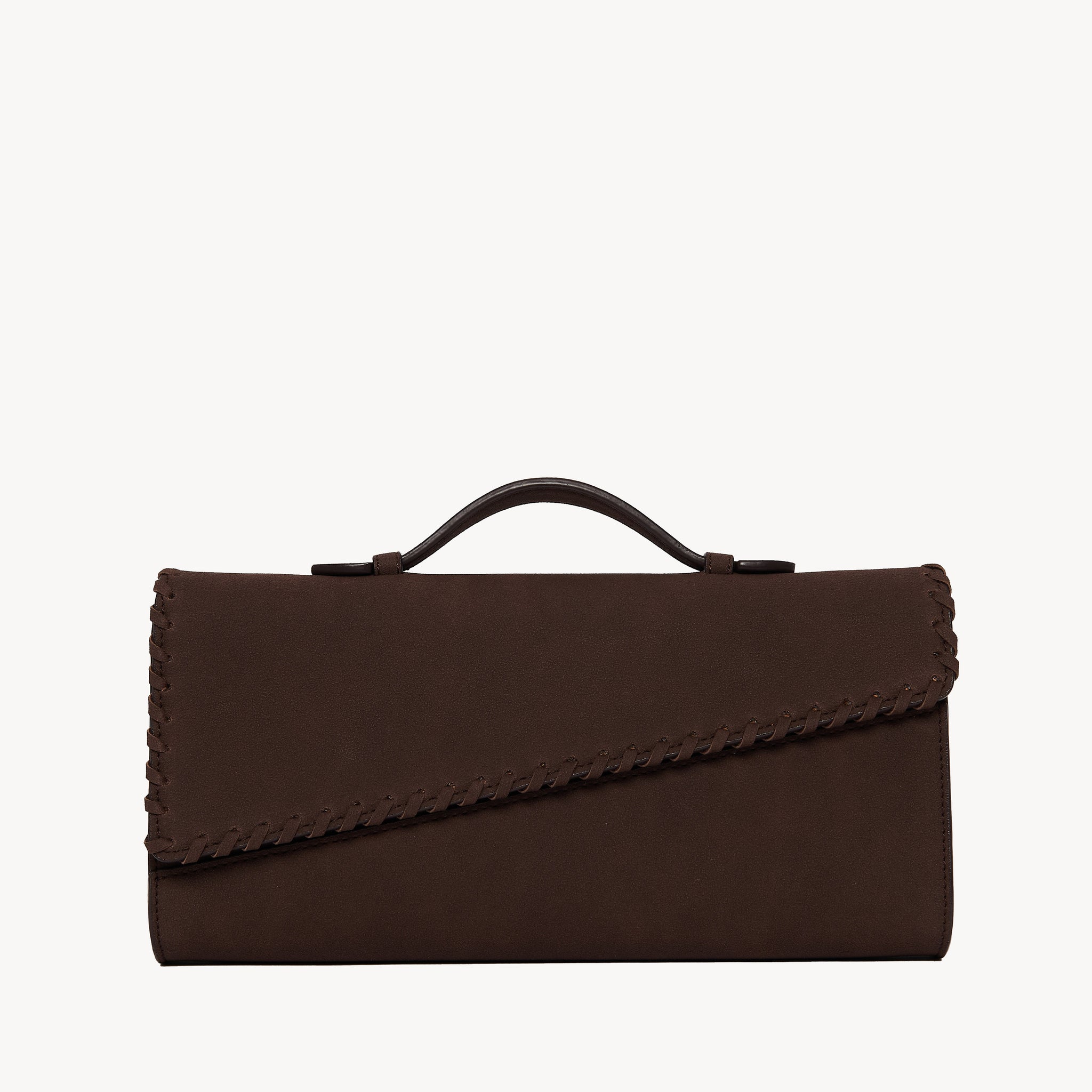 Pochette Suede Stitch - Coco