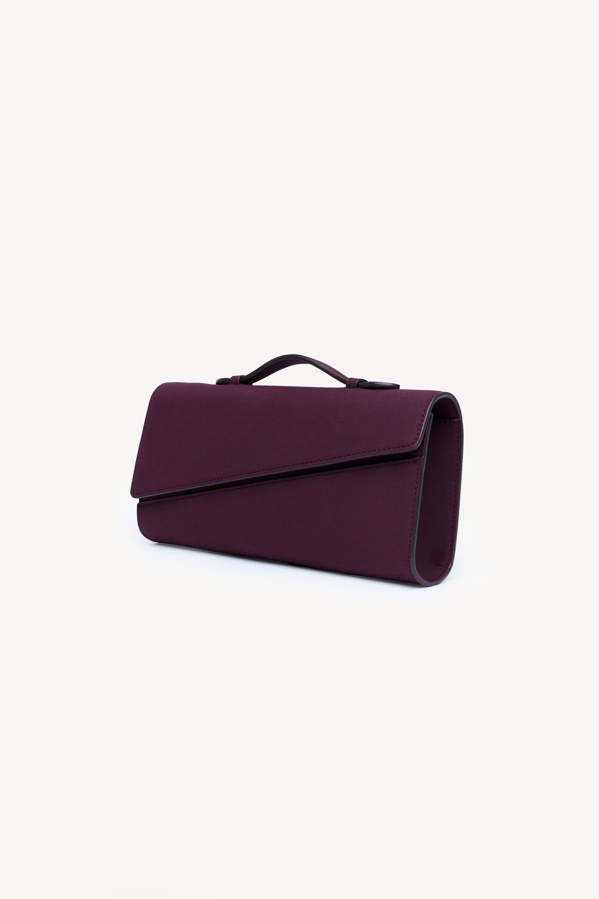 Symmetrical Pochette Suede - Blackberry