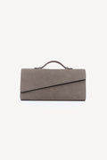 Symmetrical Pochette Suede - Khaki
