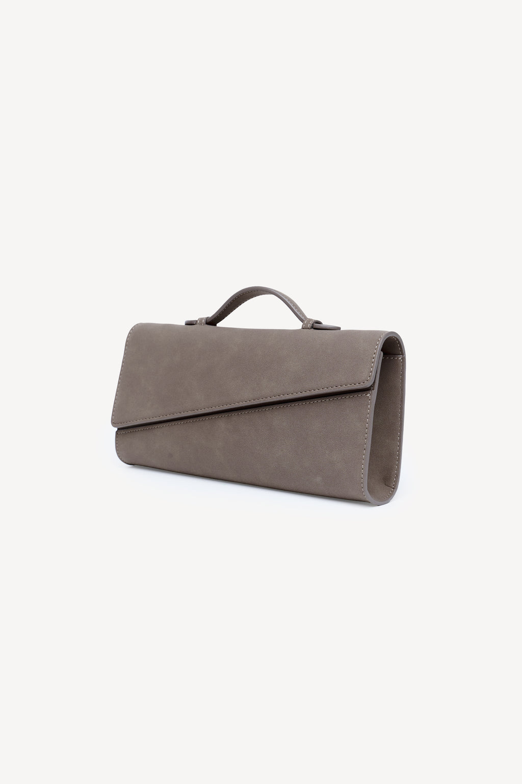Symmetrical Pochette Suede - Khaki
