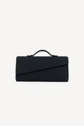 Symmetrical Pochette Suede - Black