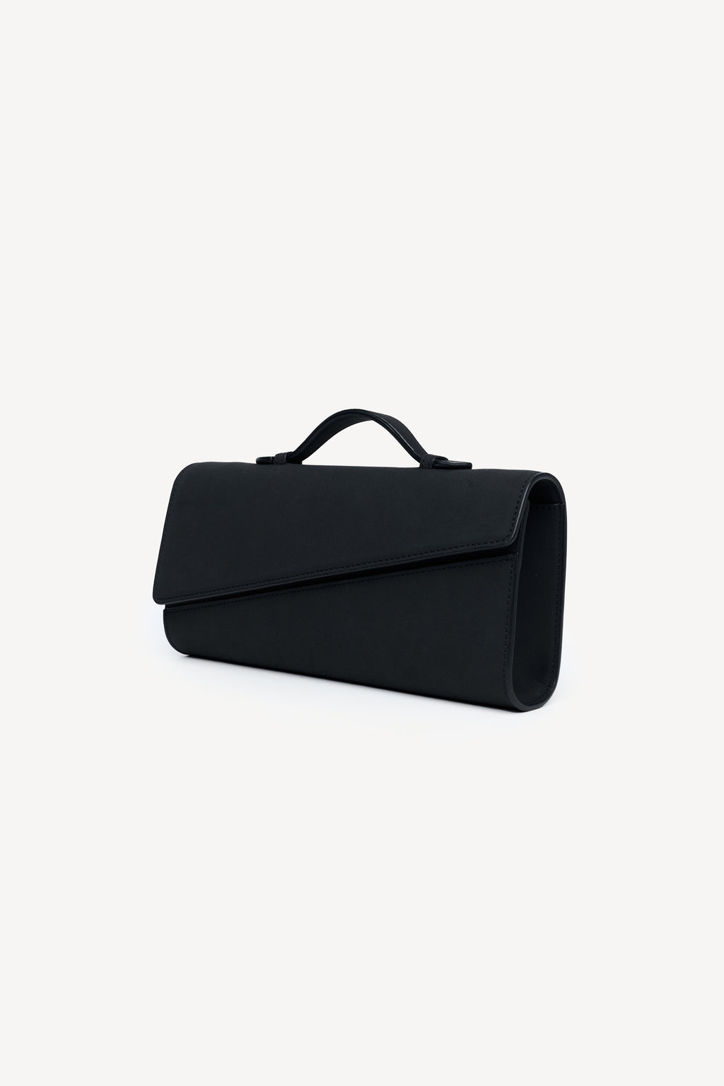 Symmetrical Pochette Suede - Black