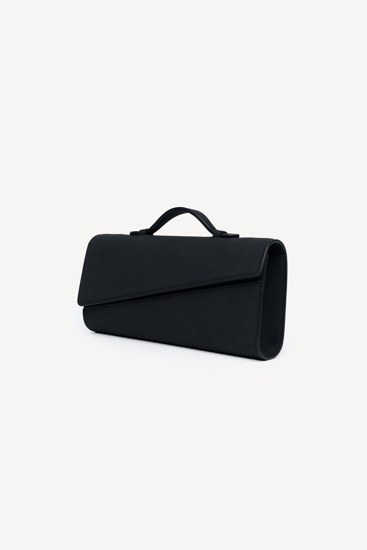 Symmetrical Pochette Suede - Black