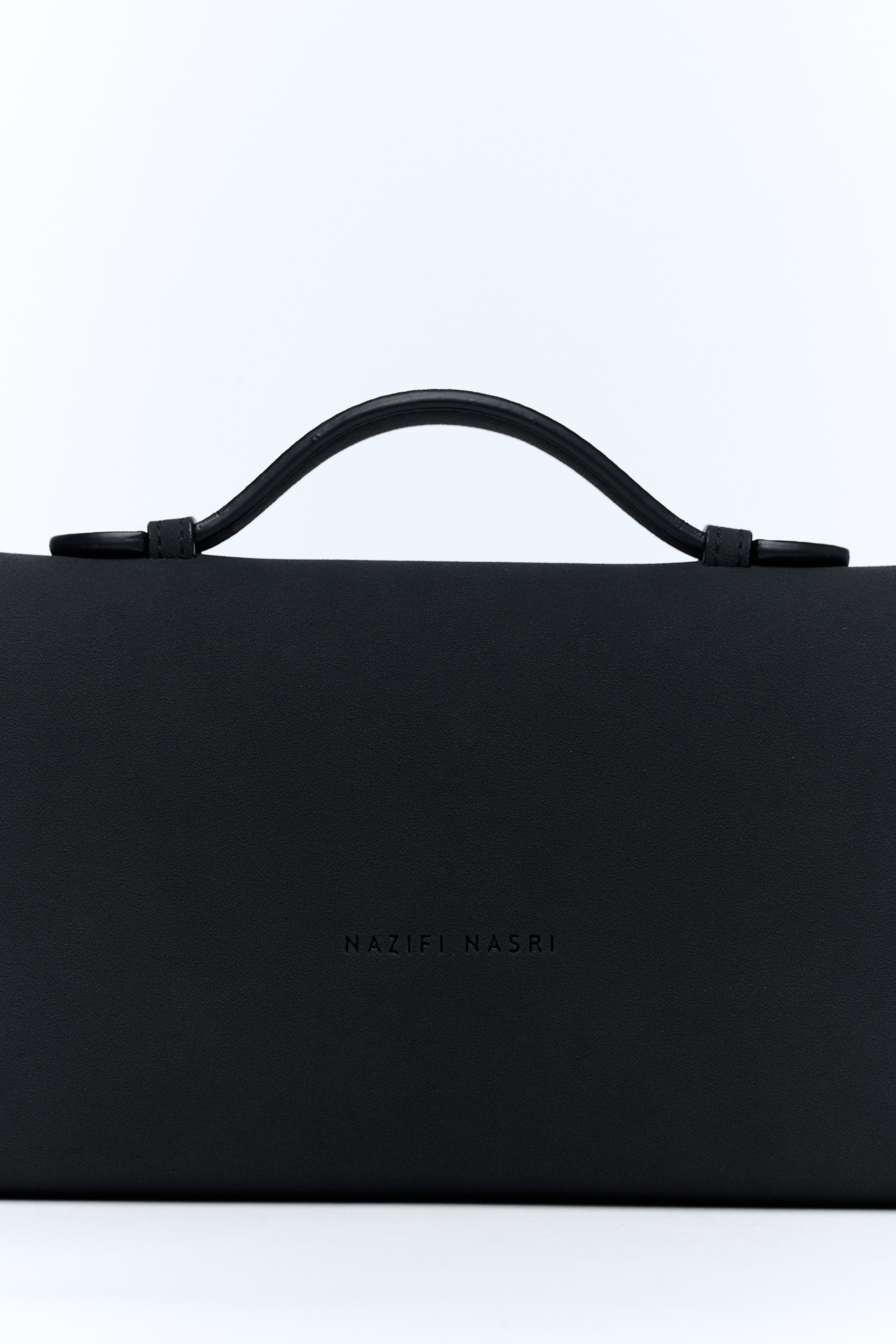 Symmetrical Pochette Suede - Black