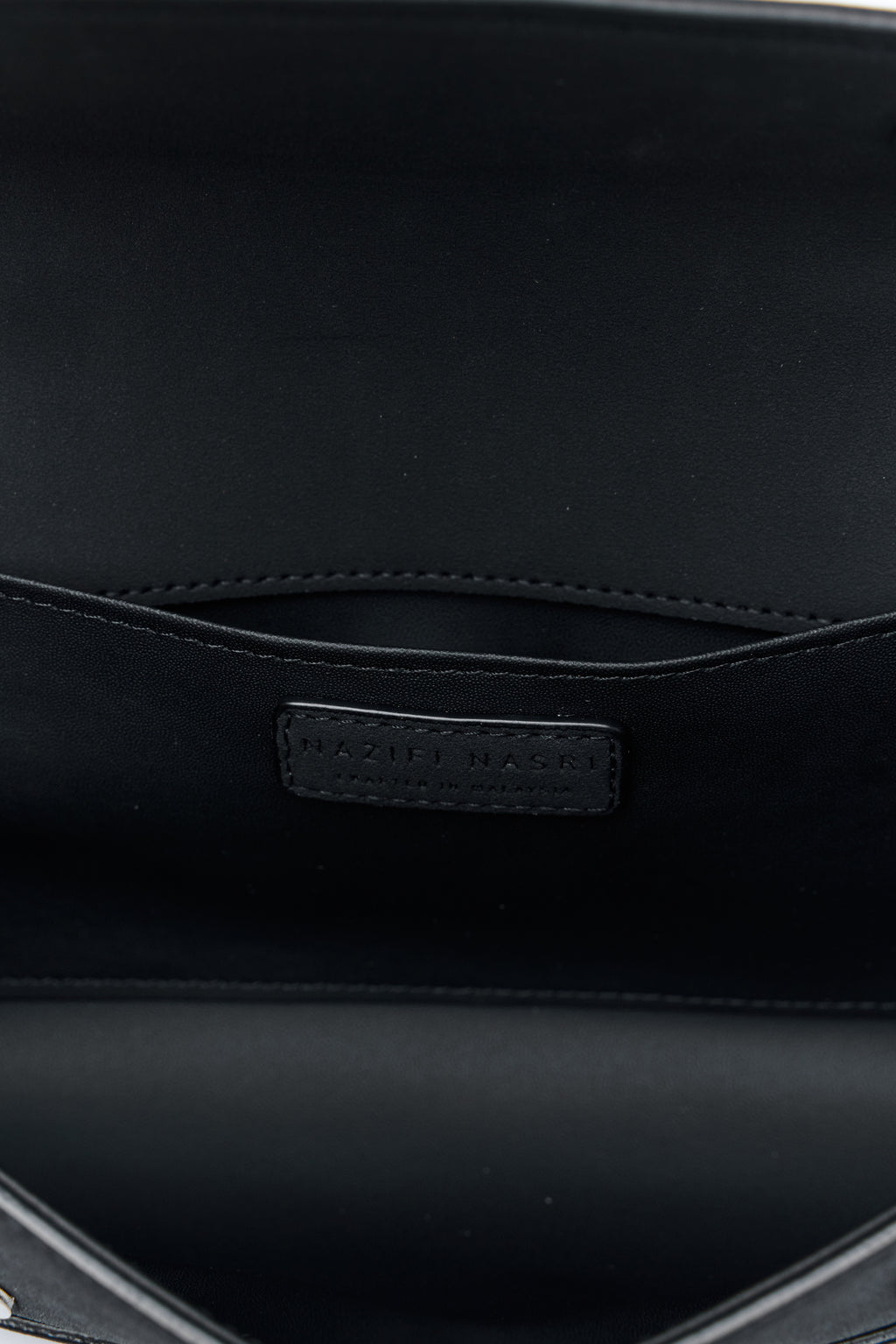 Symmetrical Pochette Suede - Black