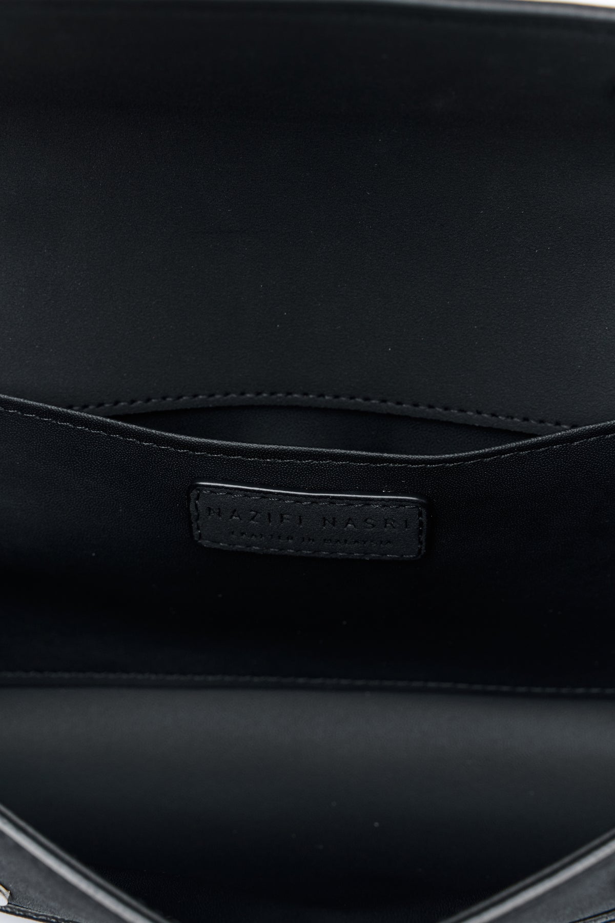 Symmetrical Pochette Suede - Black