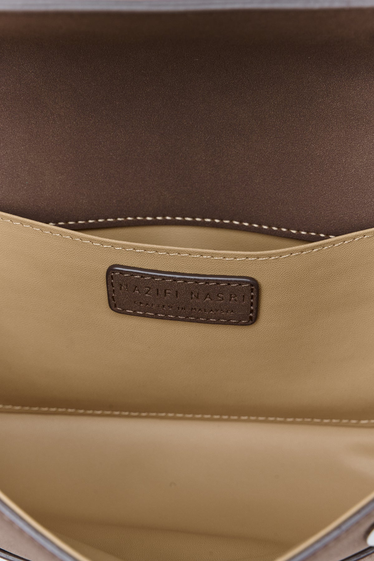 Symmetrical Pochette Suede - Khaki
