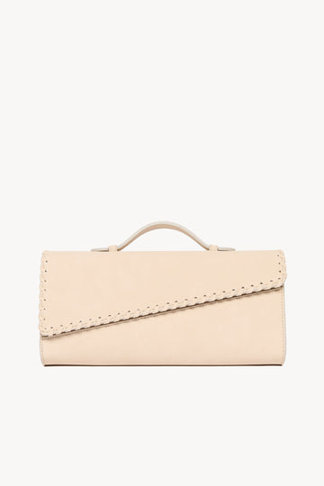 Pochette Suede Stitch - Cream