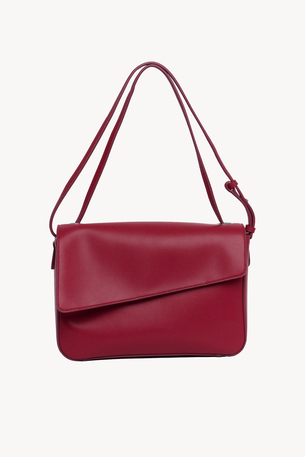 Matte Midisized Symmetrical - Tomato Red