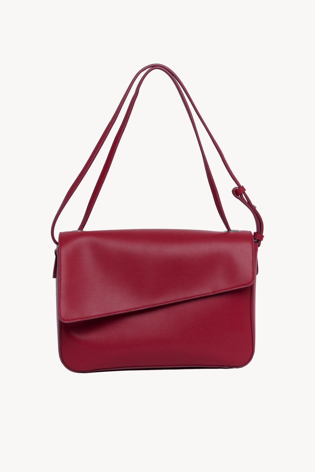 Matte Midisized Symmetrical - Tomato Red