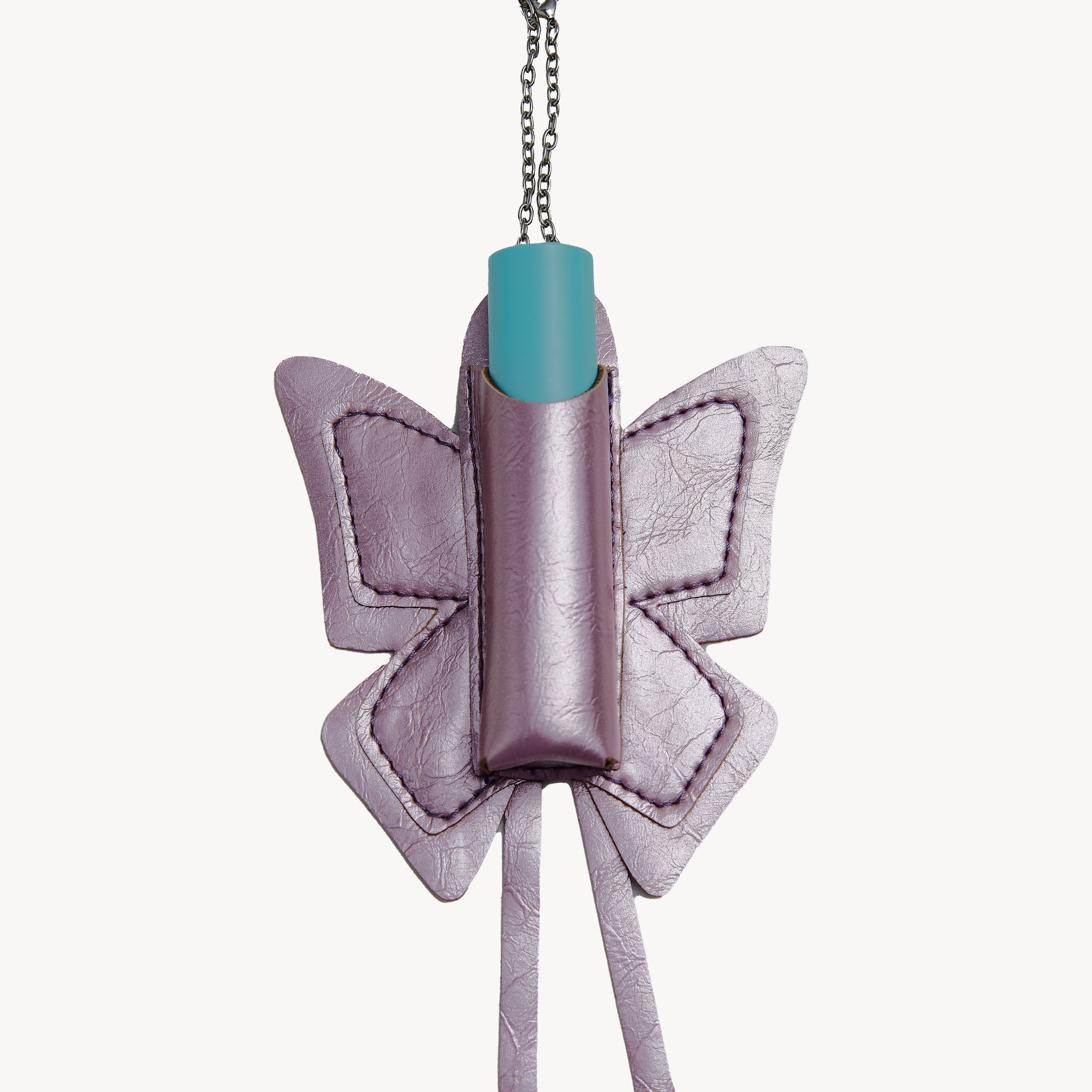 Butterfly Lip Charm - Metallic Pink