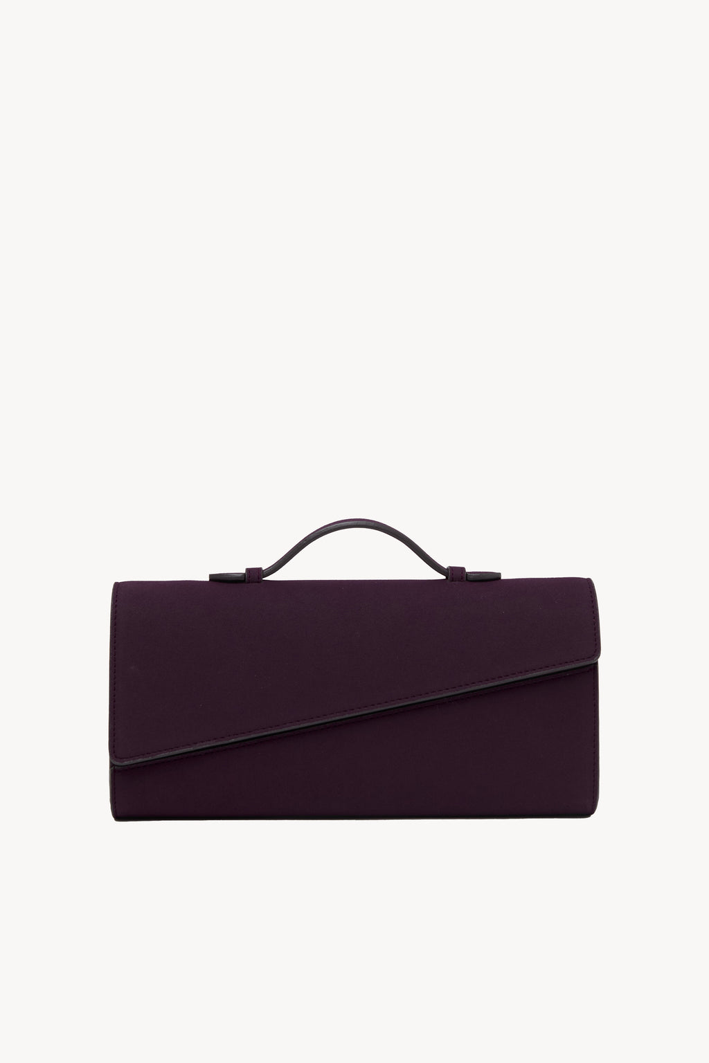 Symmetrical Pochette Suede - Blackberry