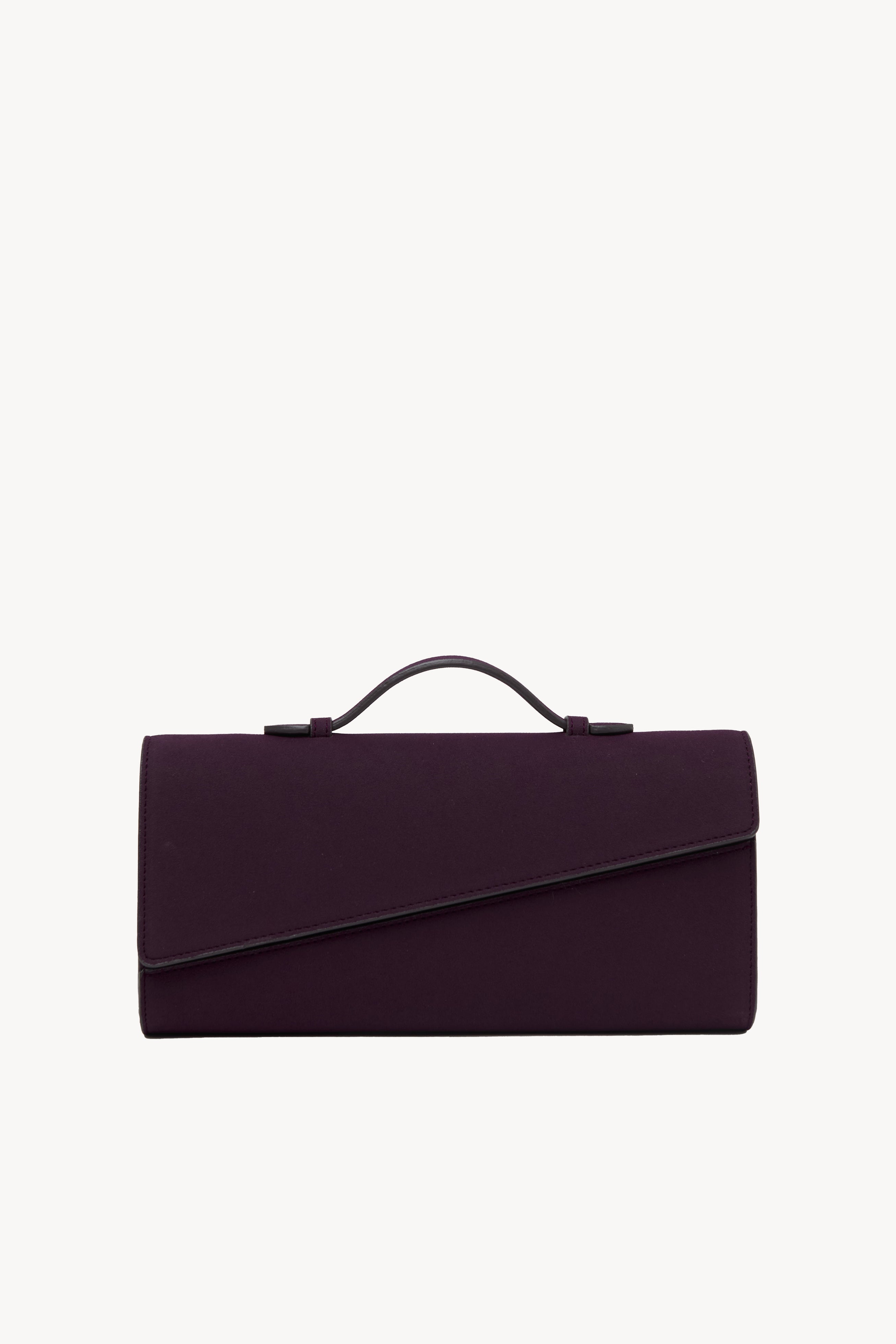 Symmetrical Pochette Suede - Blackberry