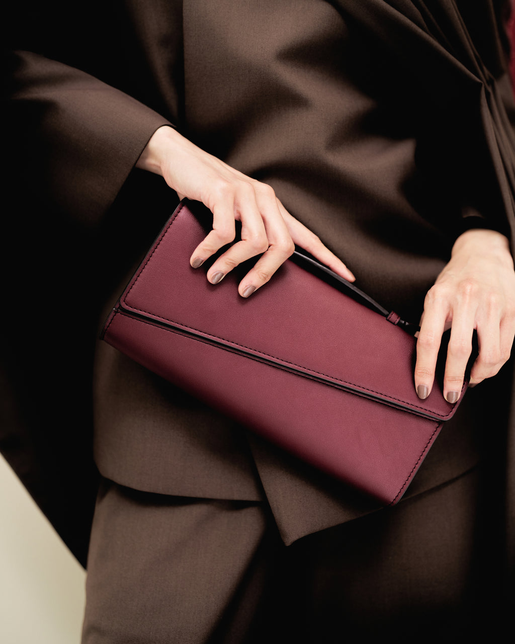 Symmetrical Pochette - Maroon