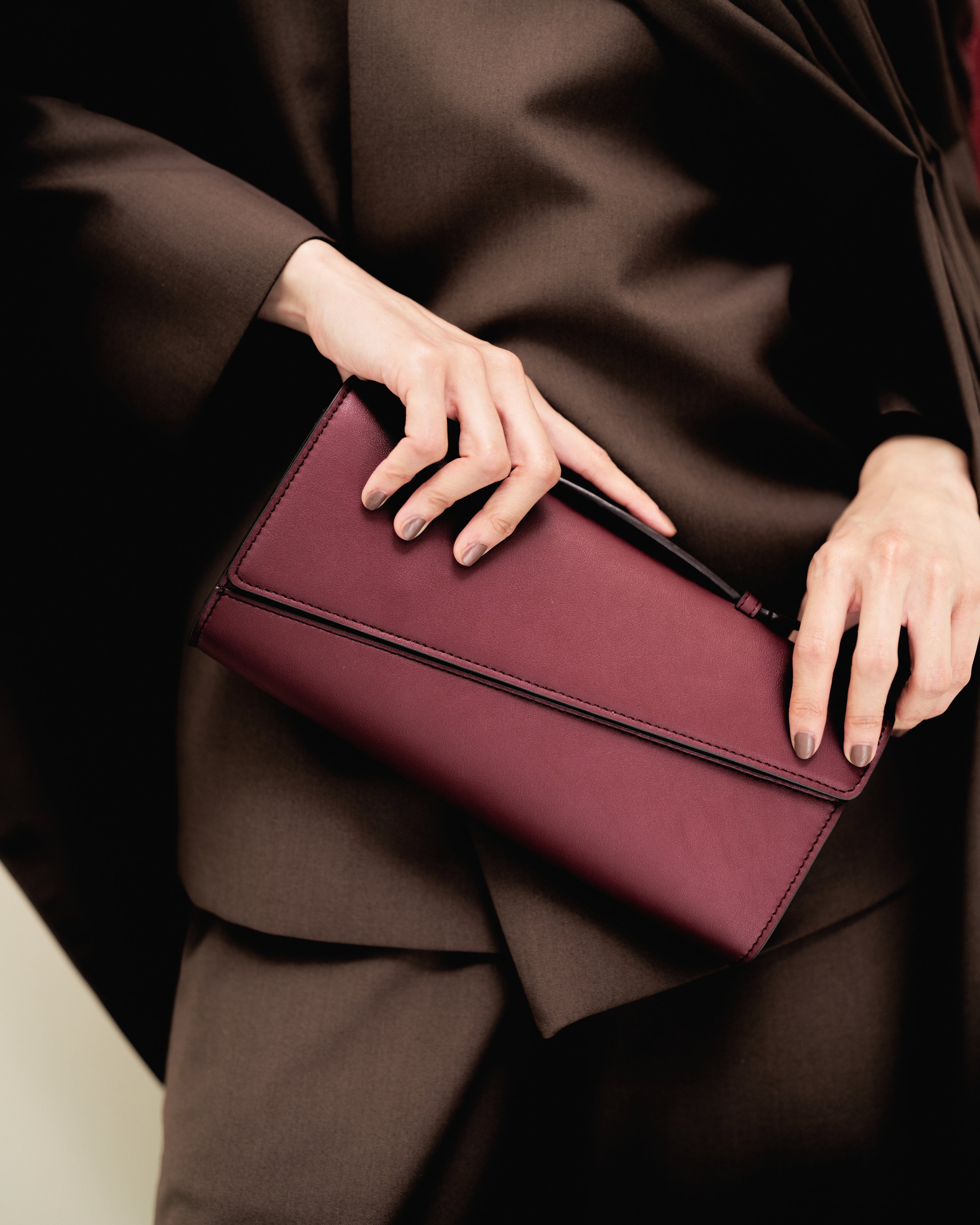 Symmetrical Pochette - Maroon