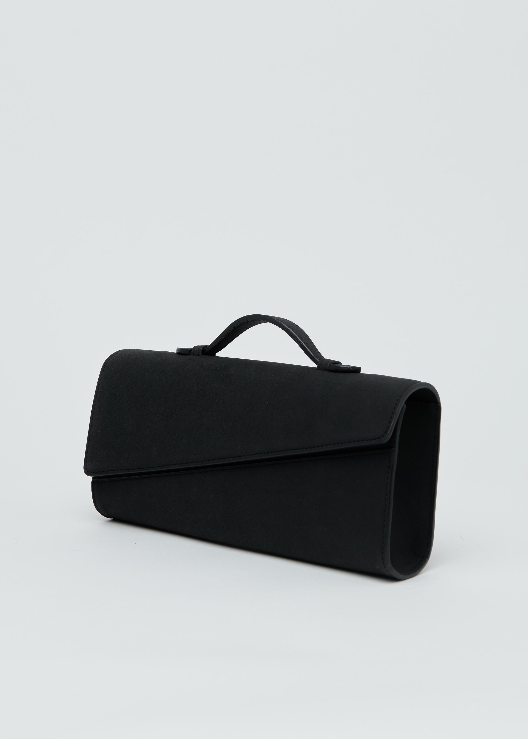 Symmetrical Pochette Suede - Black