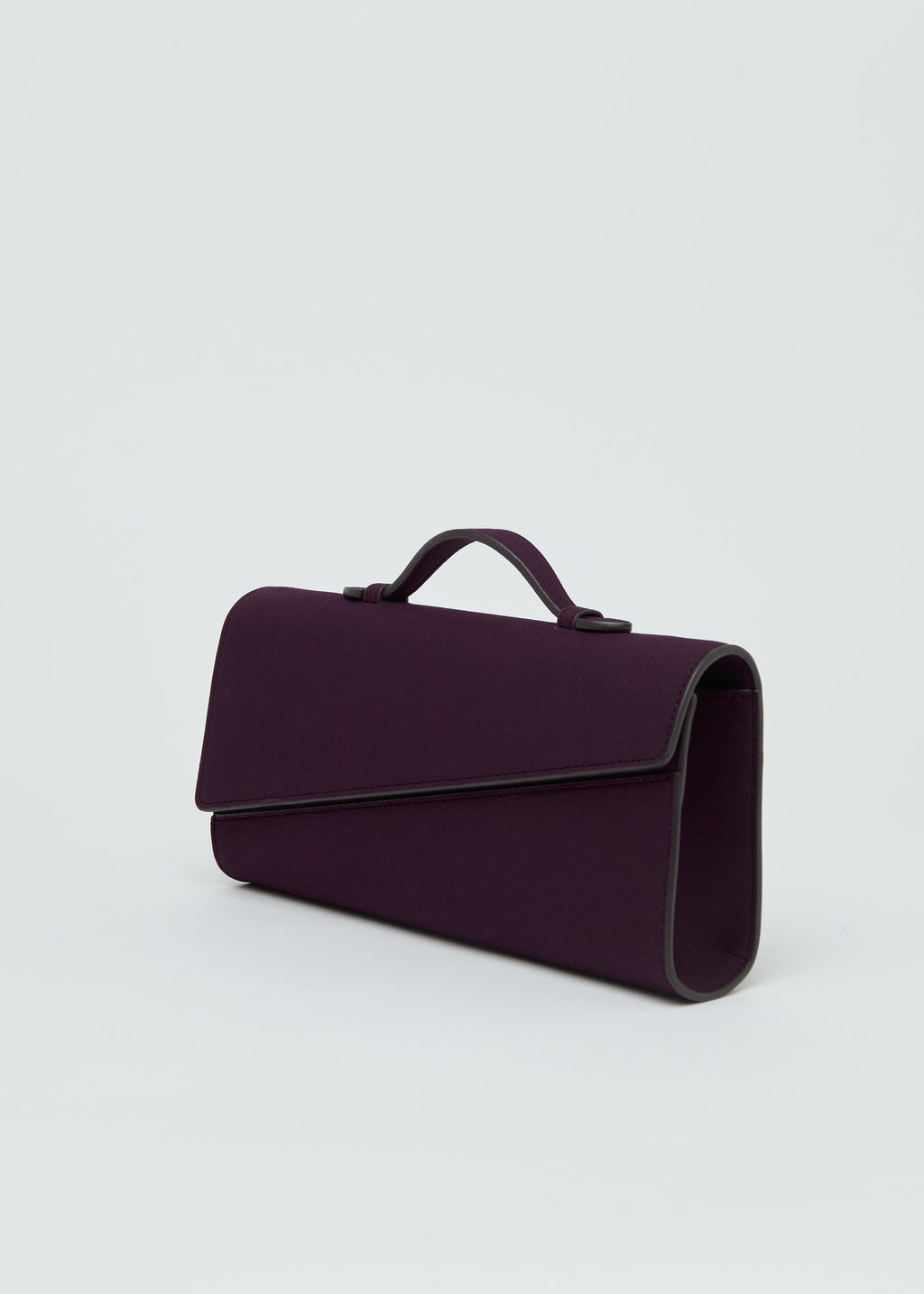 Symmetrical Pochette Suede - Blackberry
