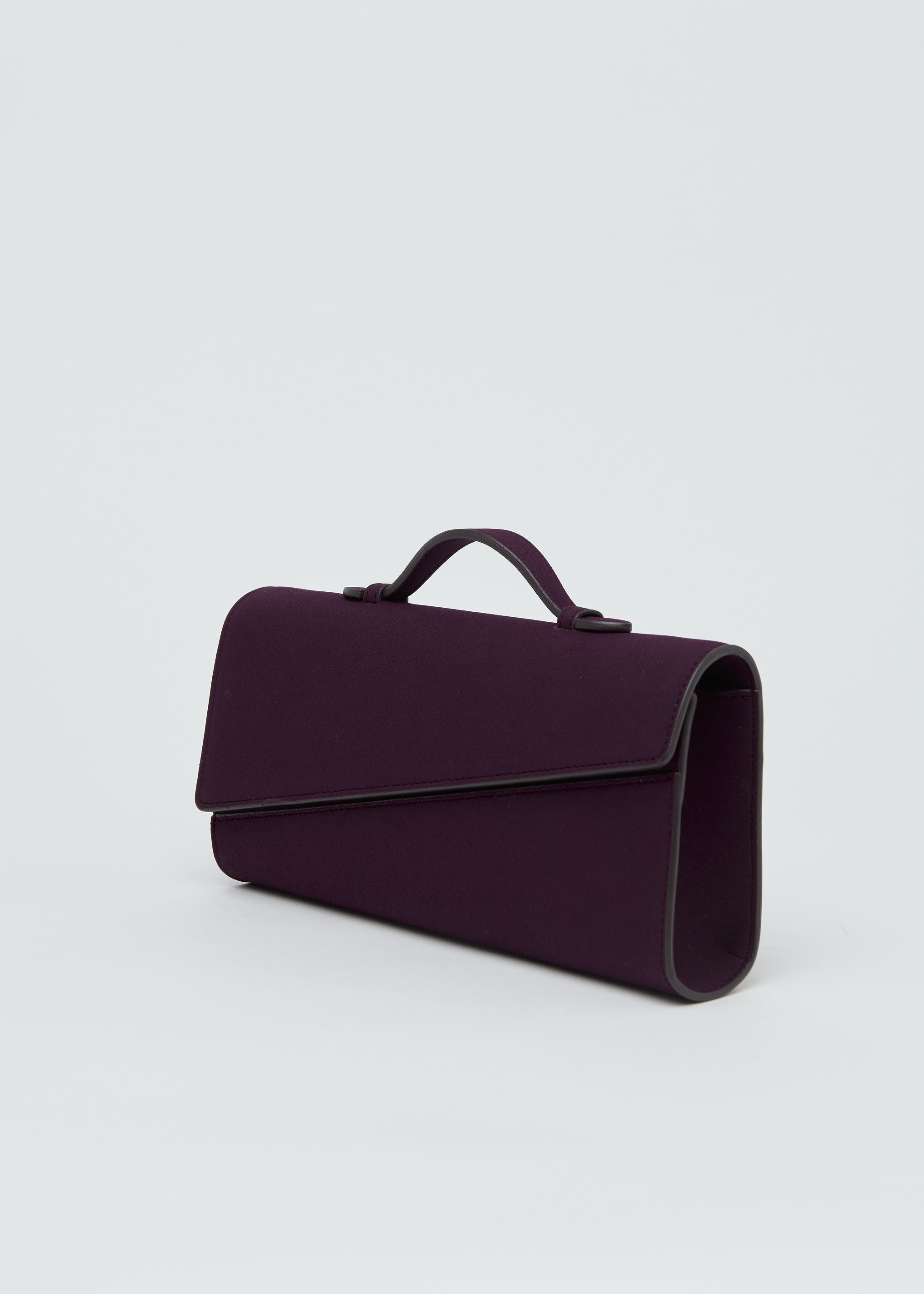 Symmetrical Pochette Suede - Blackberry