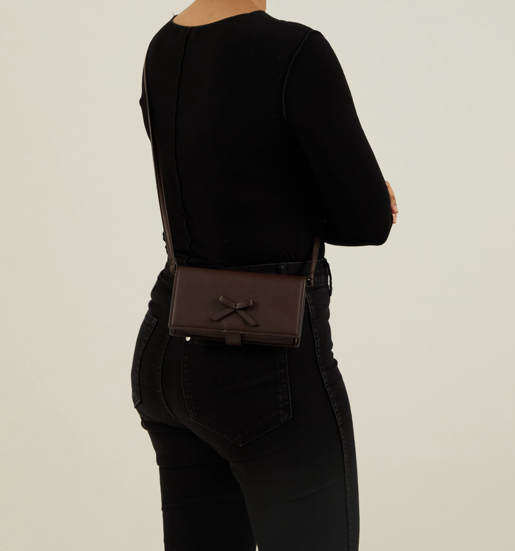 Ribbon Wallet - Dark Chocolate (SALE)