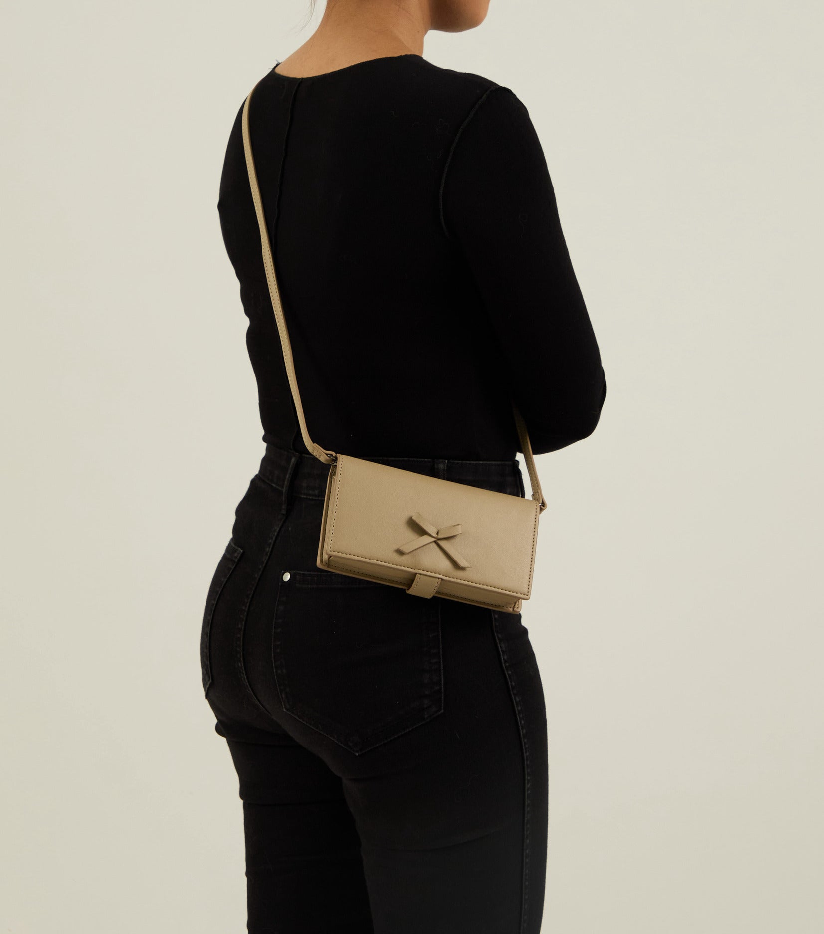 Ribbon Wallet - Latte (SALE)