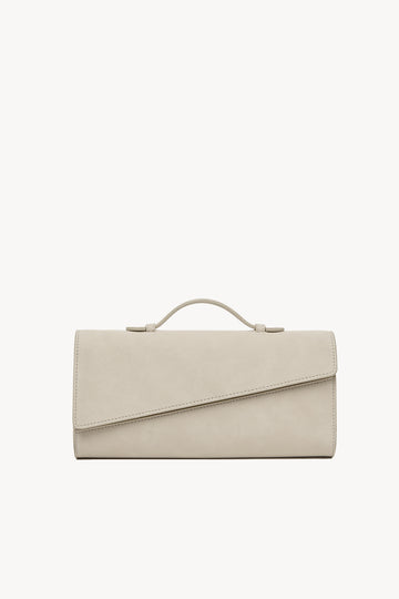 Symmetrical Pochette Suede - Parchment