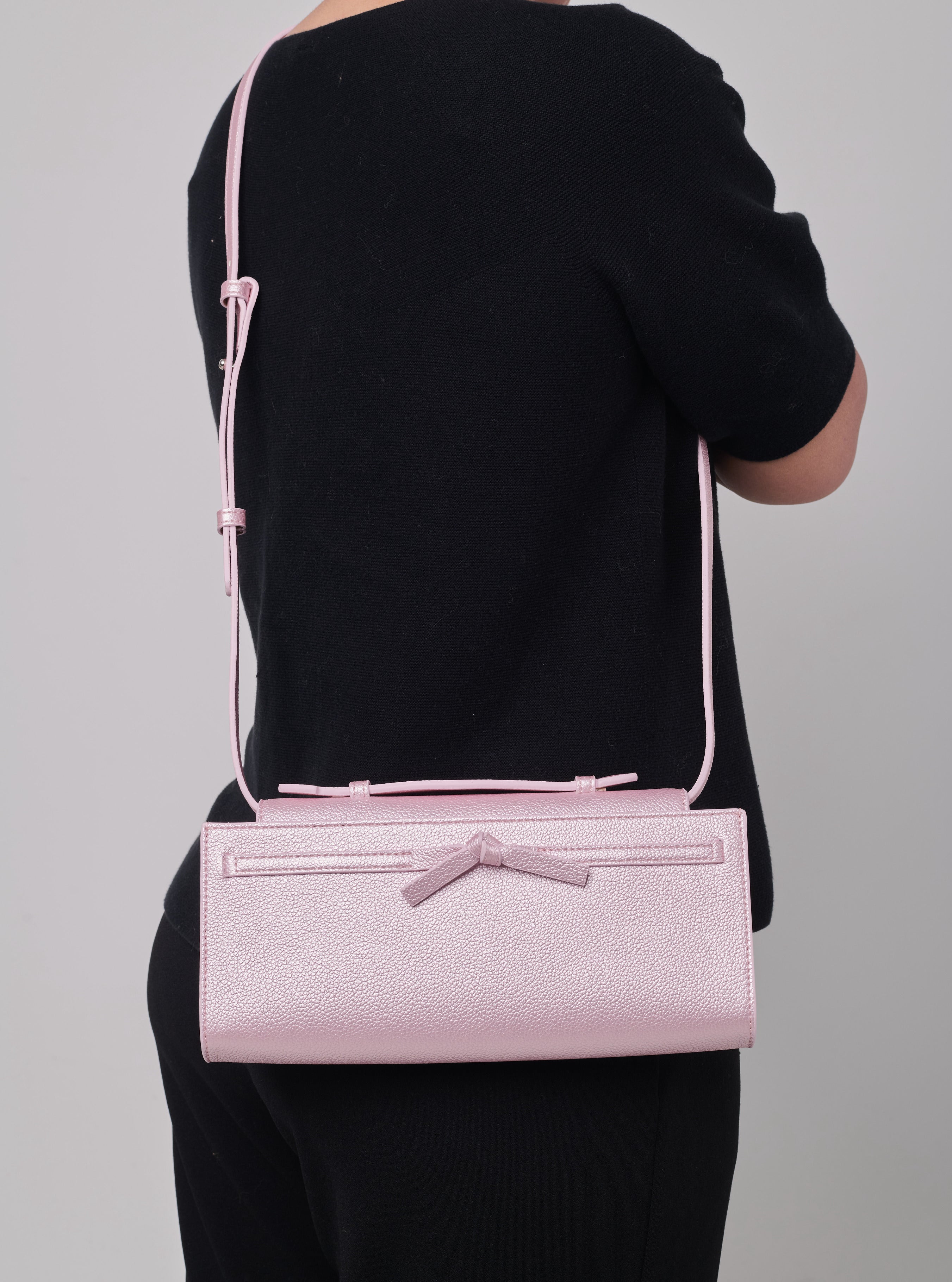 Ikatan Pochette - Metallic Pink