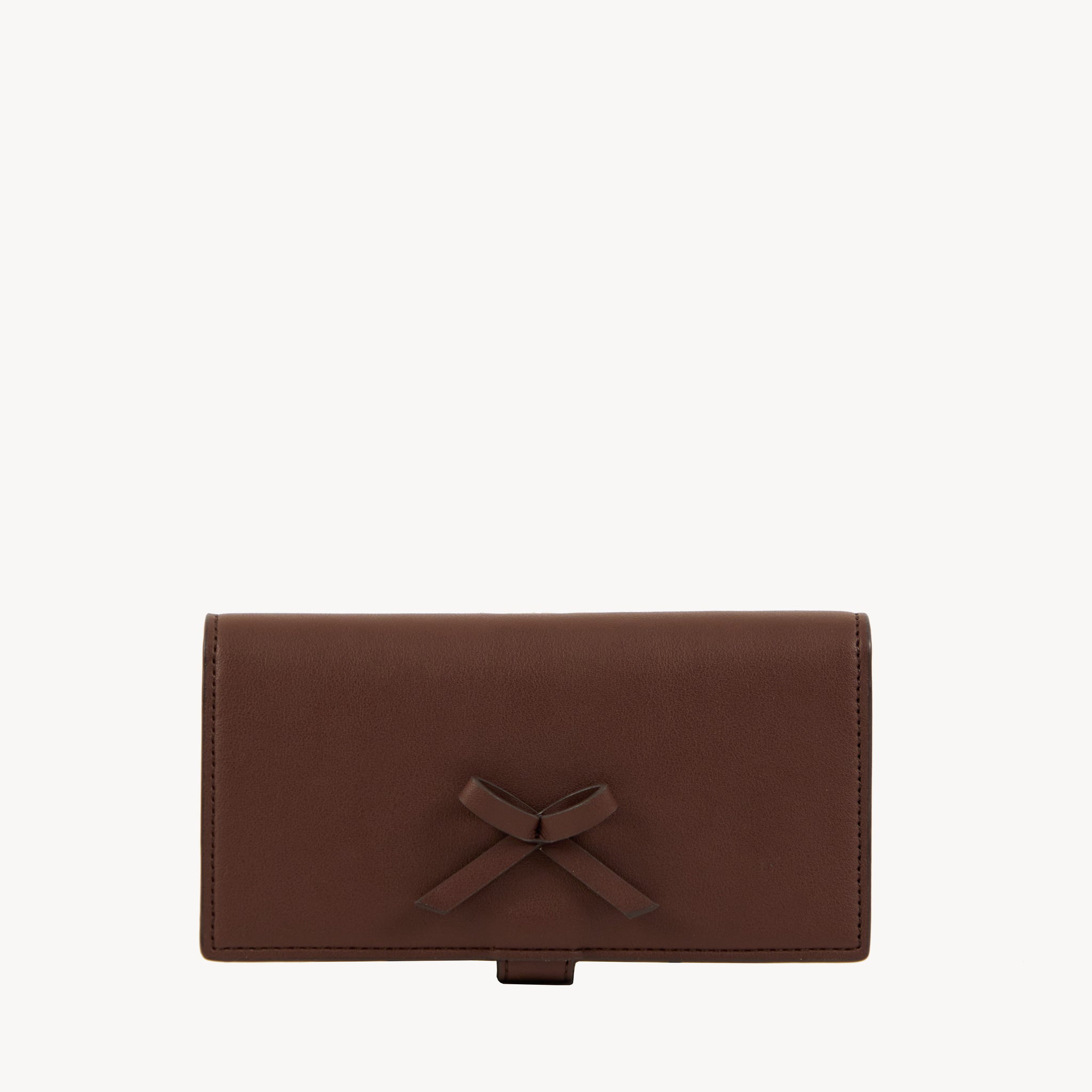 Ribbon Wallet - Chocolate