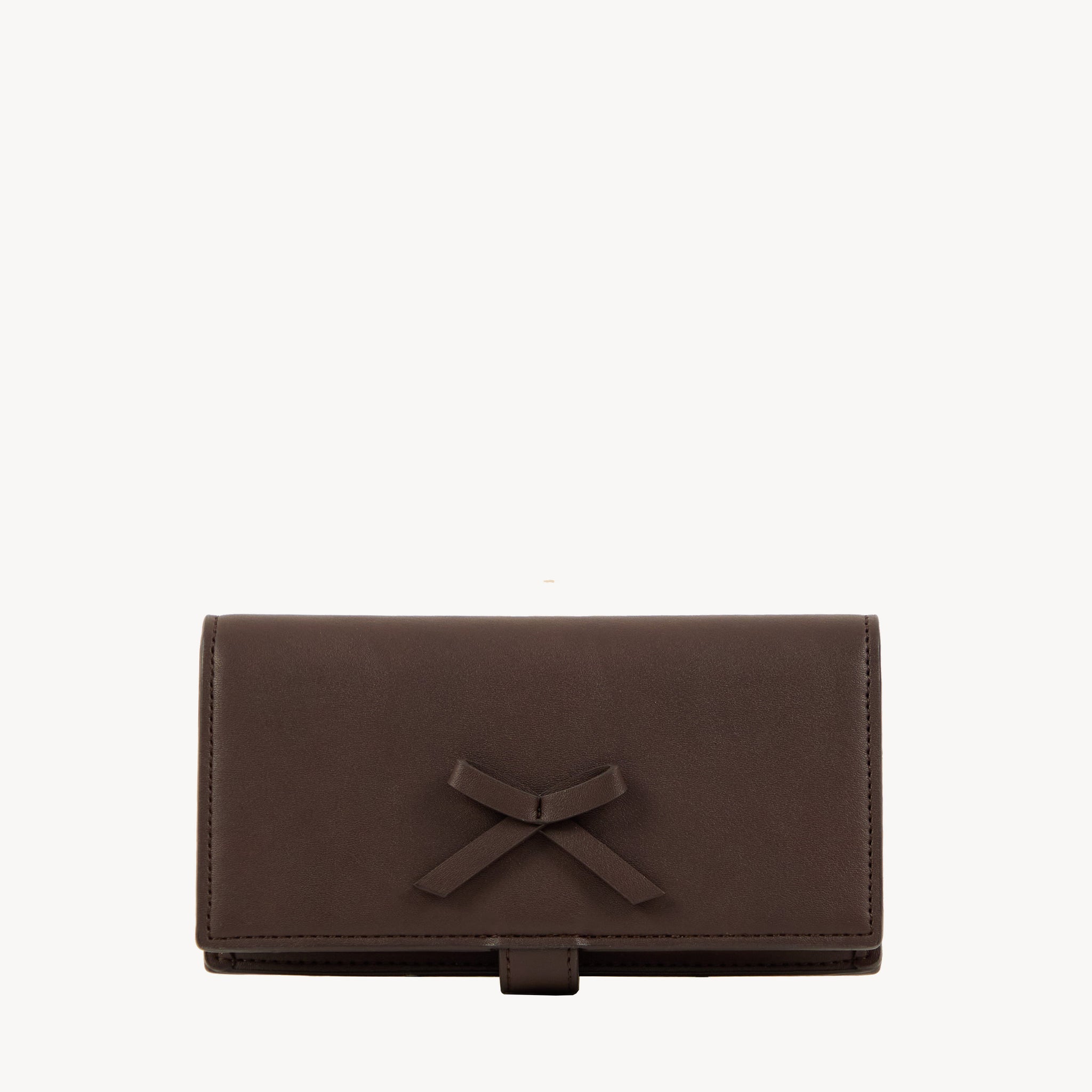 Ribbon Wallet - Dark Chocolate