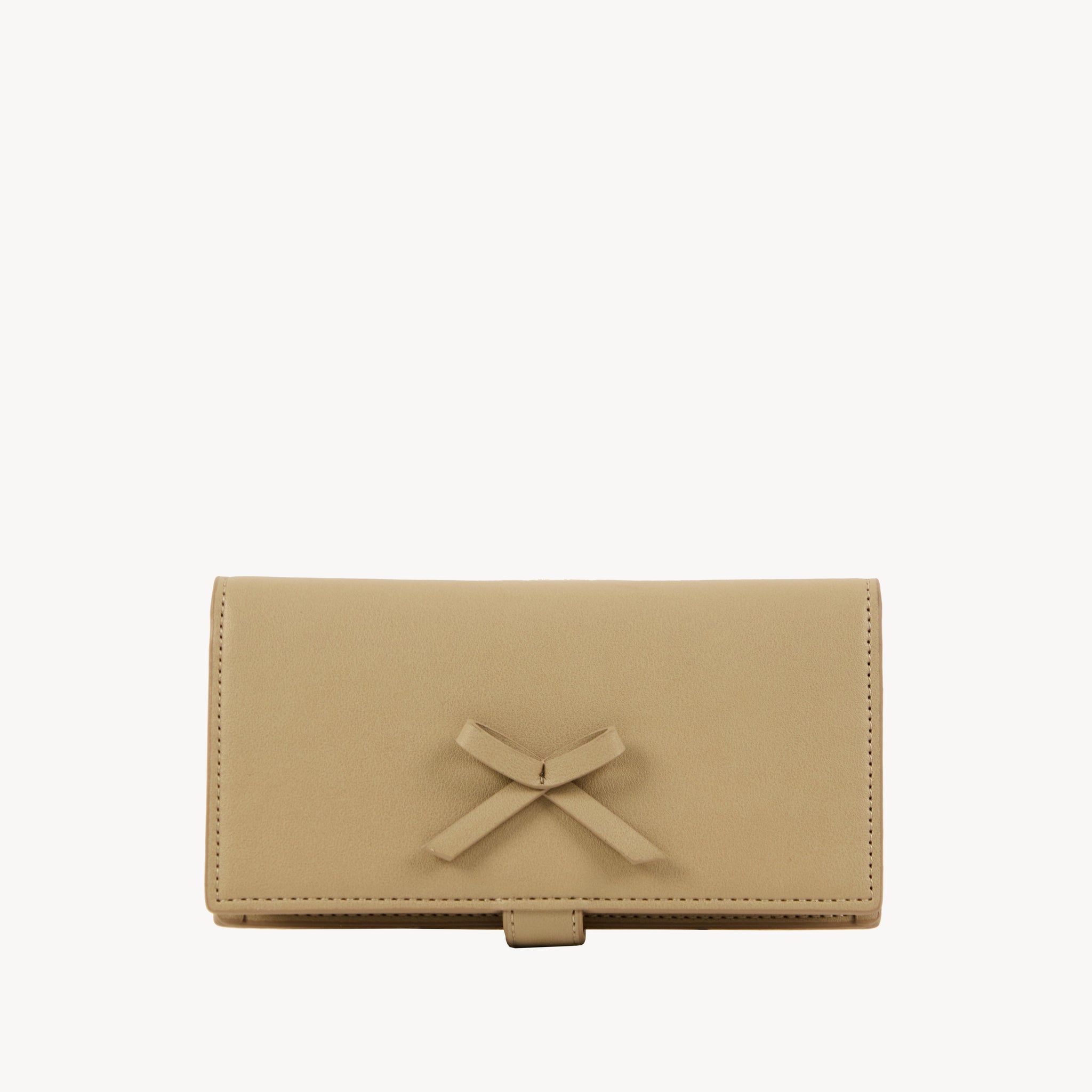 Ribbon Wallet - Latte