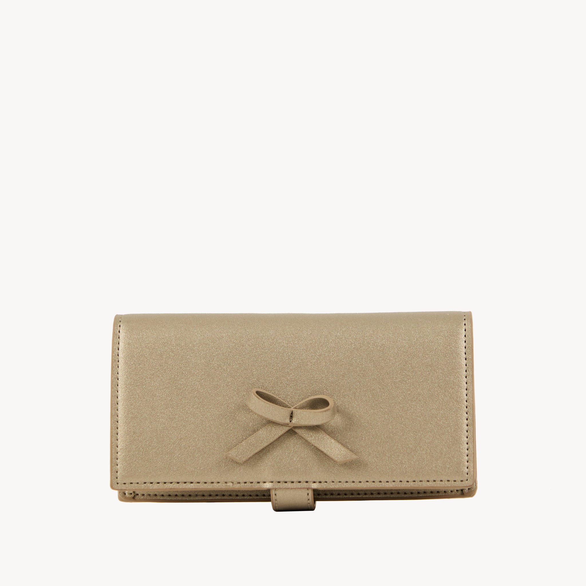 Ribbon Wallet - Metallic Bronze